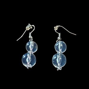 Vintage Clear Bubble Dangle Earrings